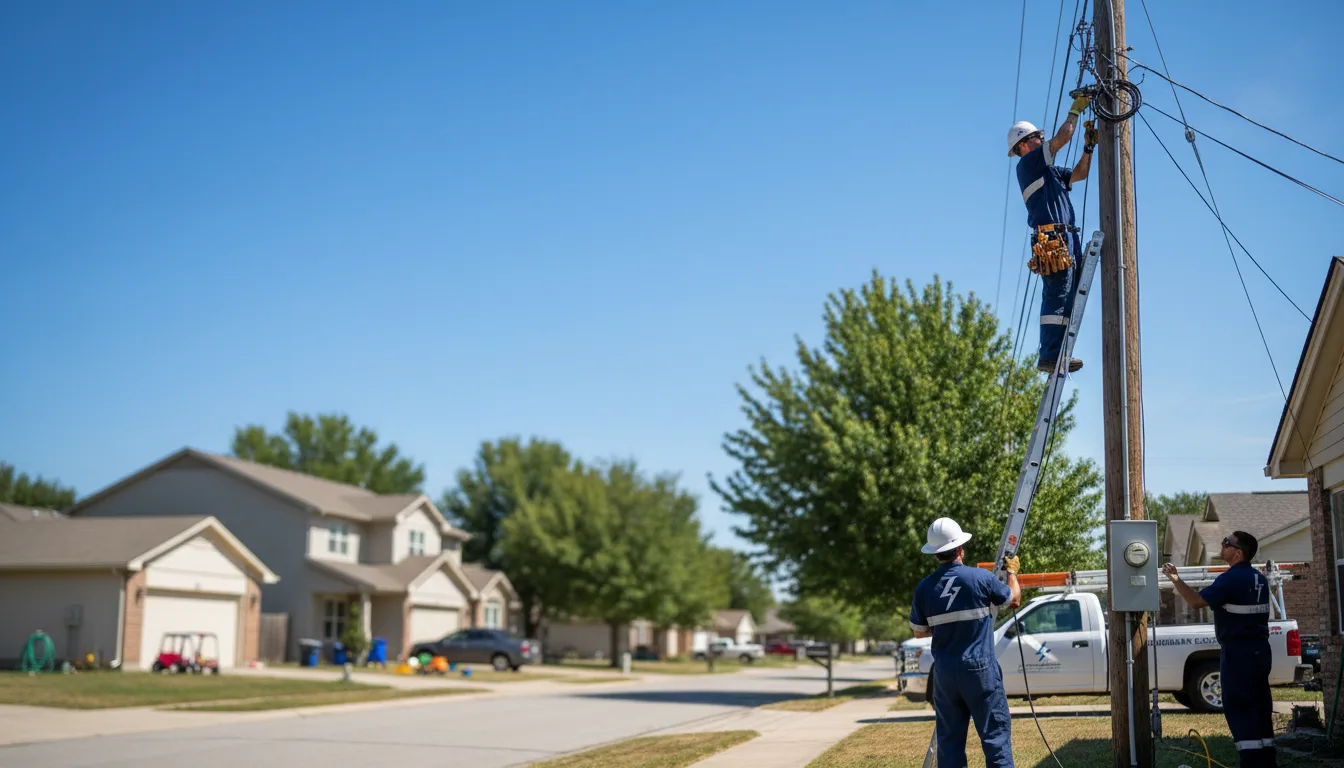 Residential electrician providing installation services in Flowood, MS